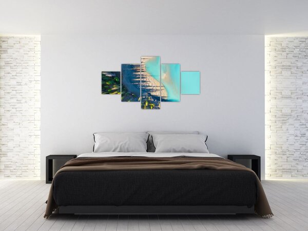 Obraz - Pohled na jezero (125x70 cm)