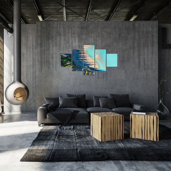 Obraz - Pohled na jezero (125x70 cm)