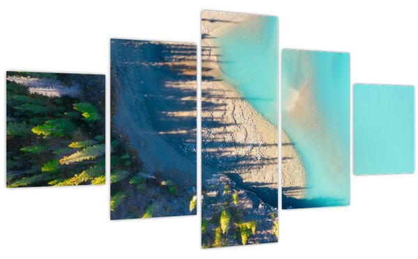 Obraz - Pohled na jezero (125x70 cm)