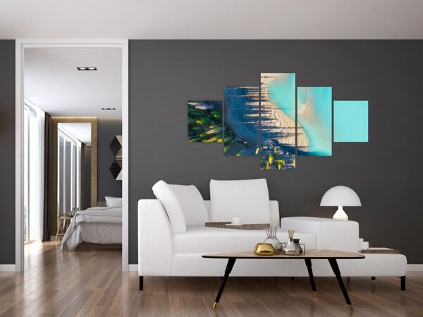Obraz - Pohled na jezero (125x70 cm)