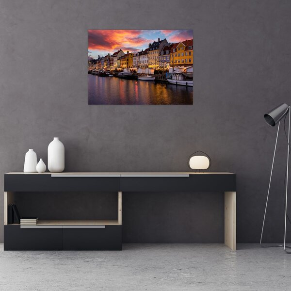 Obraz - Nyhavn, Kodaň (70x50 cm)
