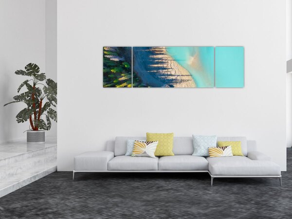 Obraz - Pohled na jezero (170x50 cm)
