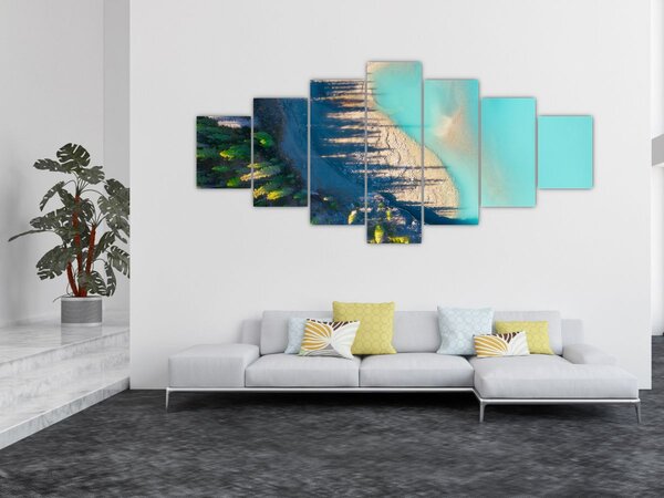 Obraz - Pohled na jezero (210x100 cm)
