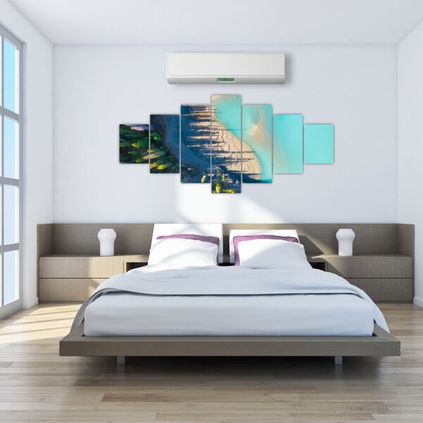 Obraz - Pohled na jezero (210x100 cm)