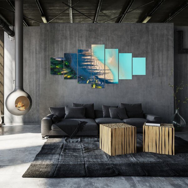 Obraz - Pohled na jezero (210x100 cm)