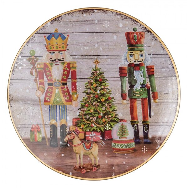Vánoční stojan na dort s motivem Louskáčka – 33x14 cm