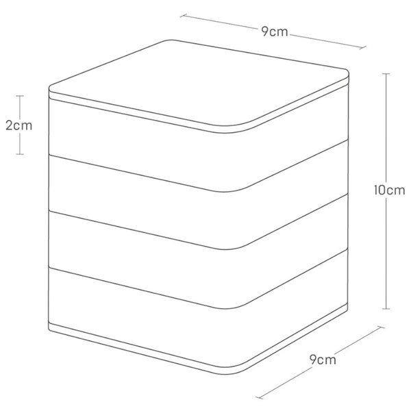 YAMAZAKI Plastový organizér na šperky Tower