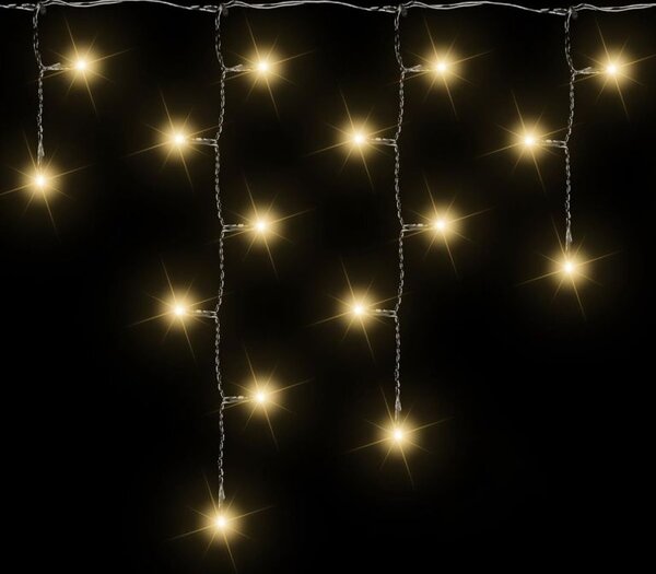 Vánoční světelný déšť 7,8 m, 400 LED, teple bílý