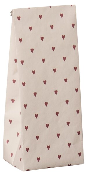 Papírový sáček Red Hearts 22,5 cm – set 5 ks