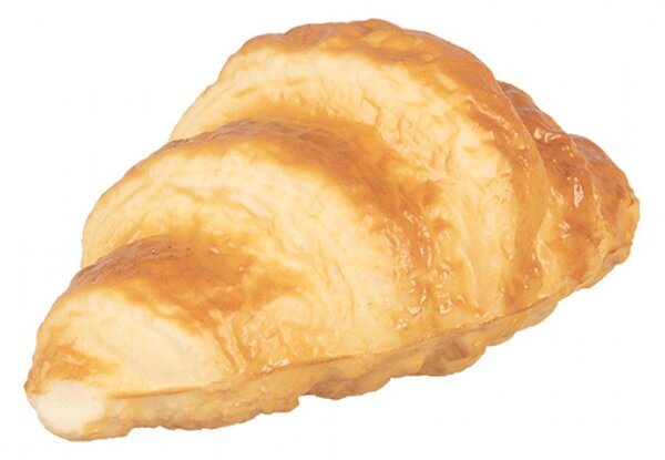 Dekorace plastový croissant – 13x7x5 cm