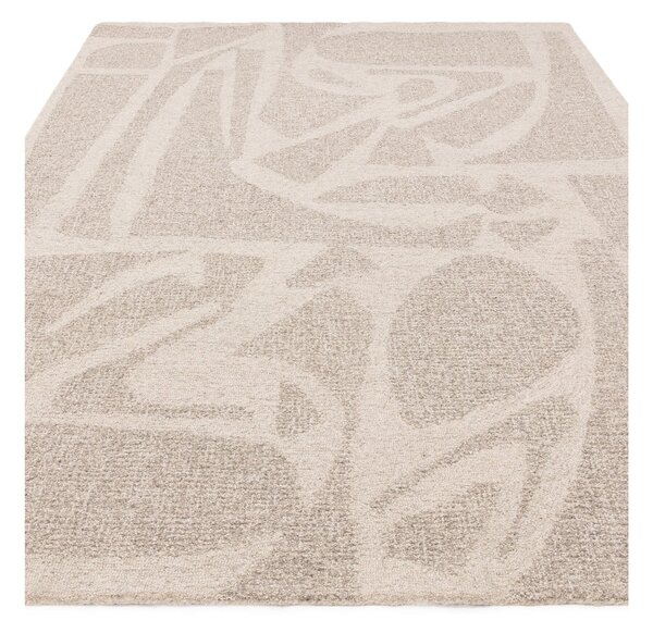 Krémový ručně tkaný vlněný koberec 120x170 cm Loxley – Asiatic Carpets