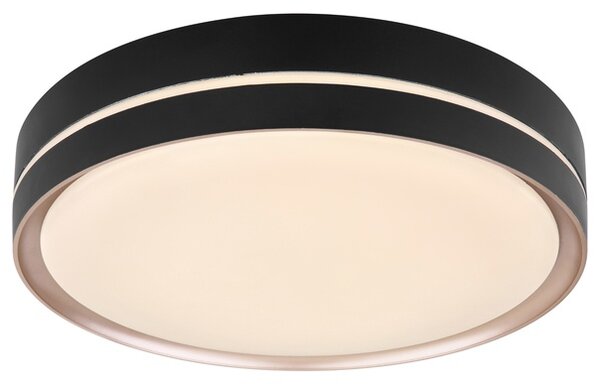 Stropní LED svítidlo MANNI černá/bronzová