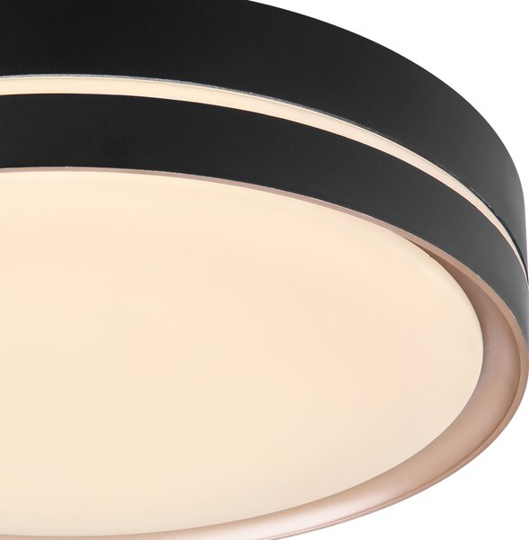 Stropní LED svítidlo MANNI černá/bronzová