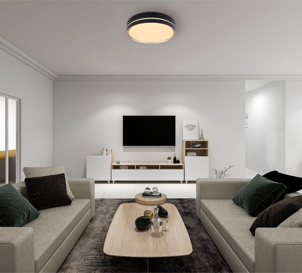 Stropní LED svítidlo MANNI černá/bronzová
