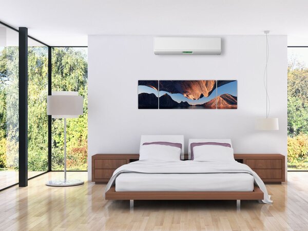 Obraz - 3D útesy (170x50 cm)