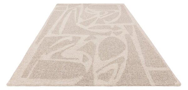 Krémový ručně tkaný vlněný koberec 120x170 cm Loxley – Asiatic Carpets