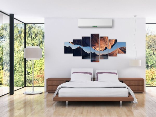 Obraz - 3D útesy (210x100 cm)