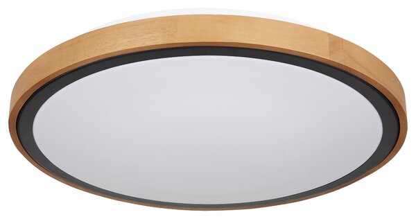 Stropní LED svítidlo BRUNO černá/dřevo