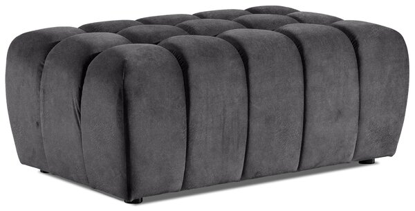 Designový taburet ILANIS - šedá eko kůže