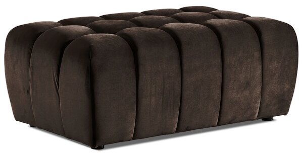 Designový taburet ILANIS - tmavě hnědý