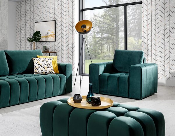 Designový taburet ILANIS - zelený