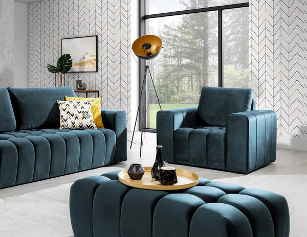 Designový taburet ILANIS - modrý
