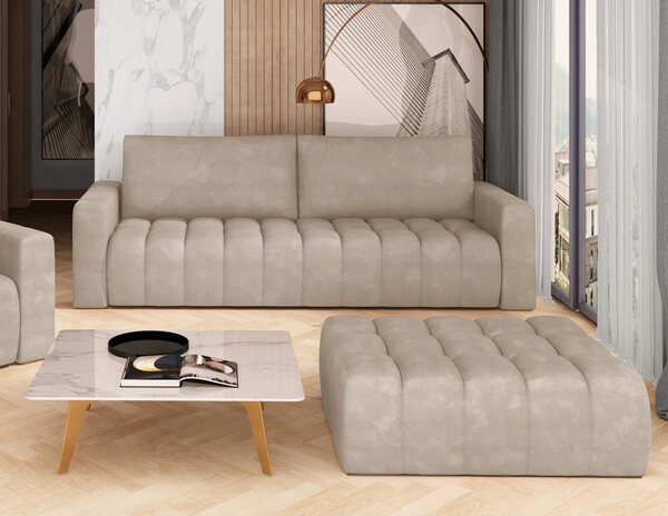 Designový taburet ILANIS - béžový