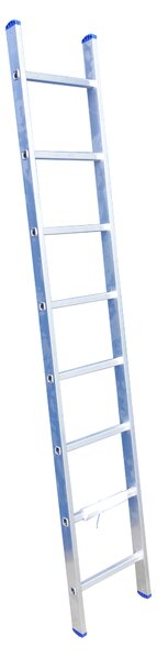 Elkop Jednoduchý hliníkový žebřík, délka 2,1m, 1x8 příček