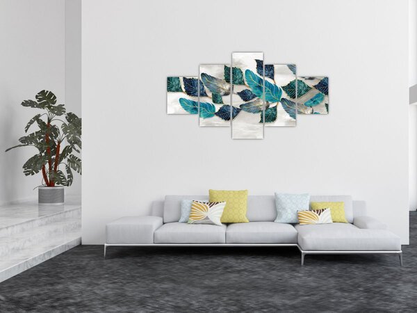 Obraz - Ilustrace peří (125x70 cm)
