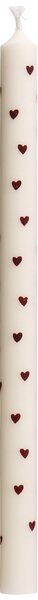 Svíčka Brown Hearts 20 cm