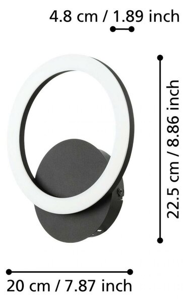 EGLO Nástěnné svítidlo PARRAPOS-Z 900324
