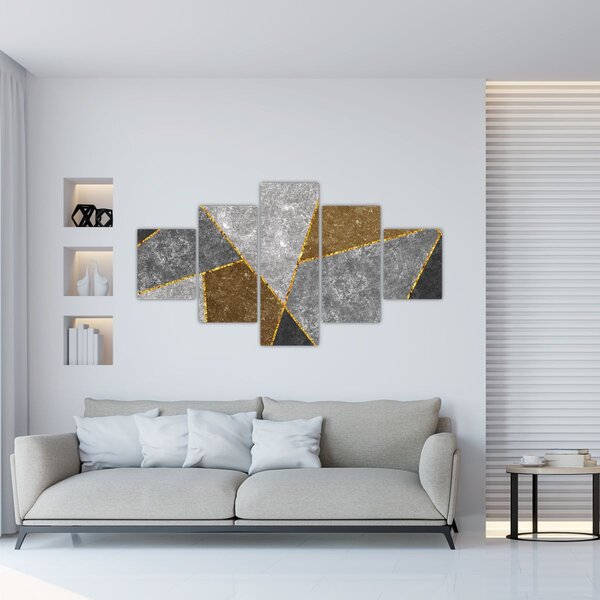 Obraz - Imitace materiálů (125x70 cm)
