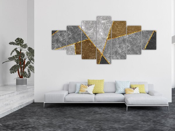 Obraz - Imitace materiálů (210x100 cm)