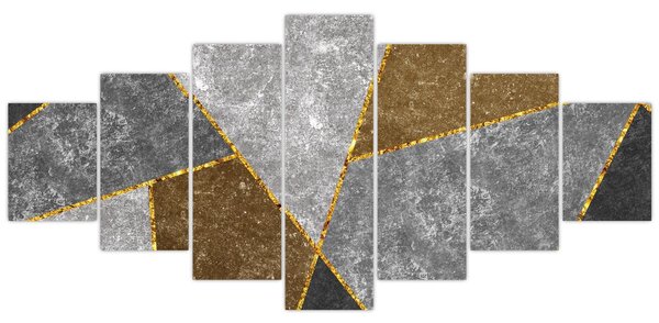 Obraz - Imitace materiálů (210x100 cm)