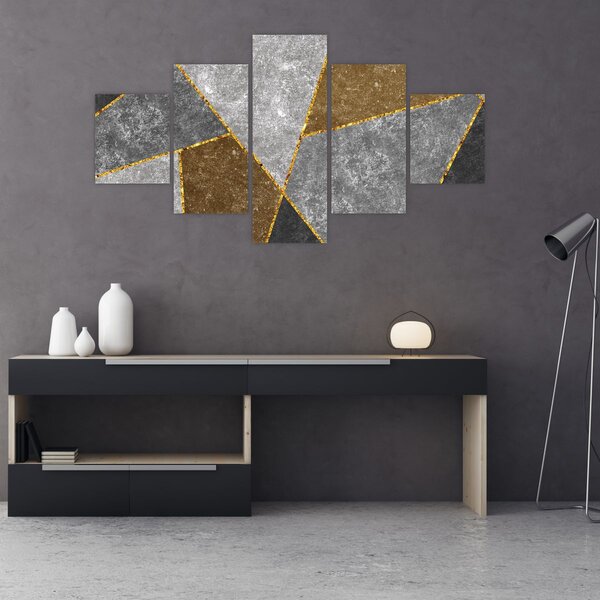Obraz - Imitace materiálů (125x70 cm)