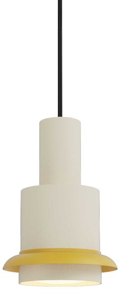 DCW éditions Chaumont L E27 závěsné svítidlo ON/OFFBíláŽlutá