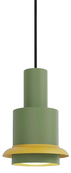DCW éditions Chaumont L E27 závěsné svítidlo ON/OFFZelenáŽlutá