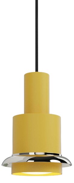 DCW éditions Chaumont L E27 závěsné svítidlo ON/OFFŽlutáStříbrná
