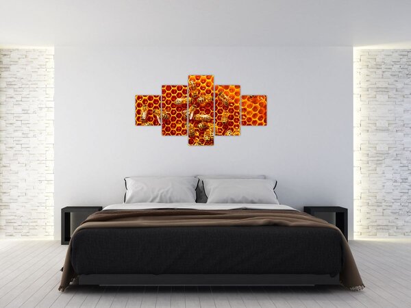 Obraz - Medová plástev (125x70 cm)