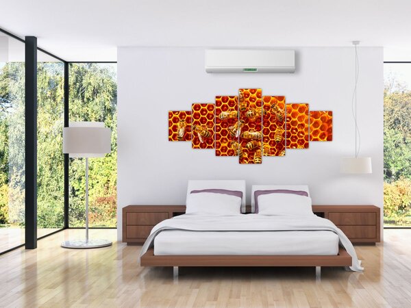 Obraz - Medová plástev (210x100 cm)