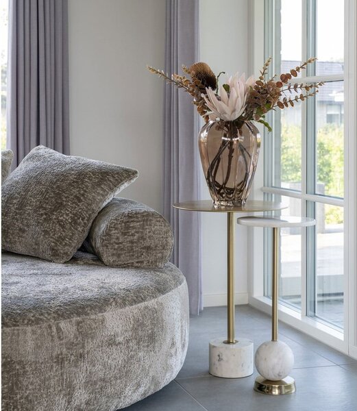 Kovový kulatý odkládací stolek ø 25 cm Salo – House Nordic