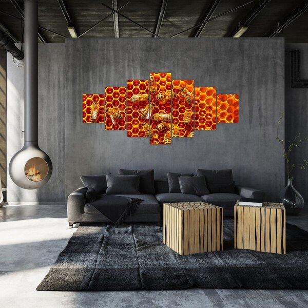 Obraz - Medová plástev (210x100 cm)