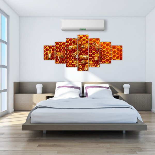 Obraz - Medová plástev (210x100 cm)