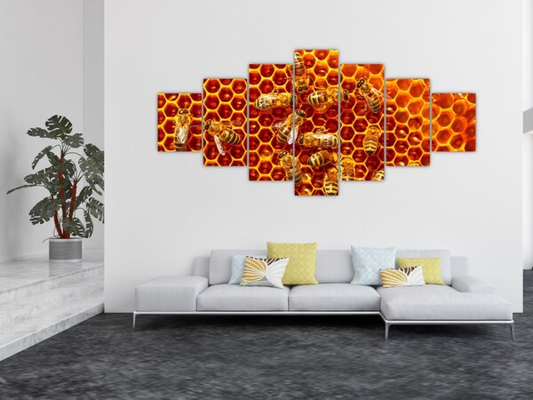 Obraz - Medová plástev (210x100 cm)