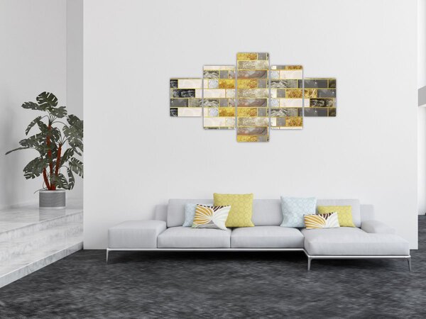 Obraz - Dekor s texturami (125x70 cm)