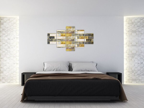 Obraz - Dekor s texturami (125x70 cm)