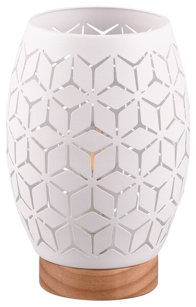 Stolní lampa BIDAR 1 bílá/světlé dřevo