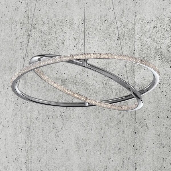 LED lustr Livorno 45 Chrome