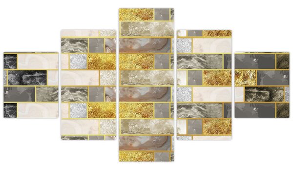 Obraz - Dekor s texturami (125x70 cm)
