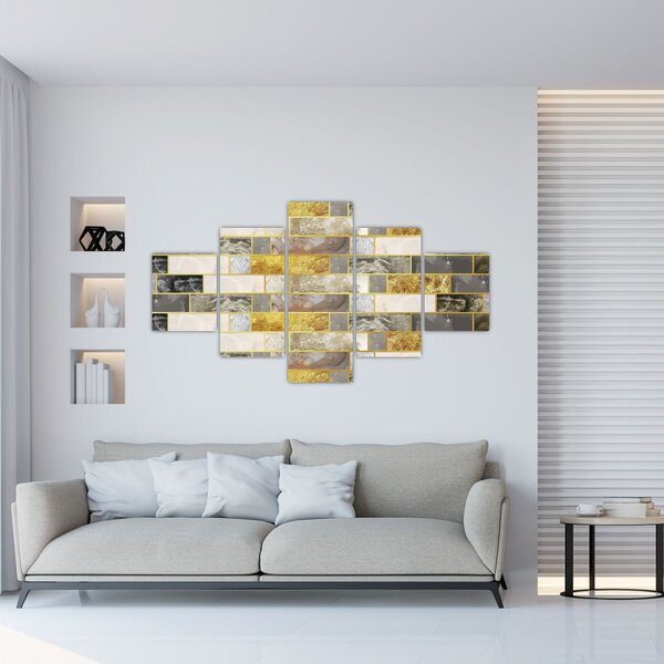 Obraz - Dekor s texturami (125x70 cm)